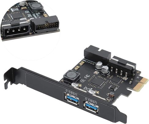 STW-3002 توافق واسع 5 جيجابت في الثانية PCI Express بطاقة توسيع اللوحة التوصيل السريع PCI-E إلى USB3.0 للكمبيوتر المكتبي in Saudi Arabia