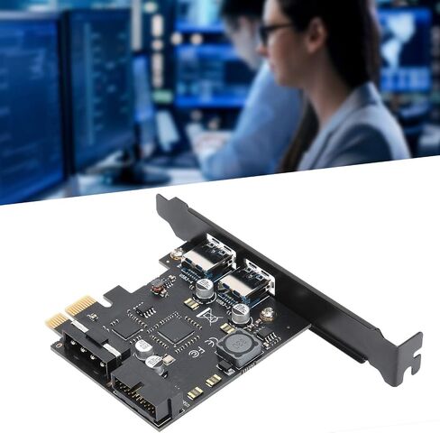 STW-3002 توافق واسع 5 جيجابت في الثانية PCI Express بطاقة توسيع اللوحة التوصيل السريع PCI-E إلى USB3.0 للكمبيوتر المكتبي in Saudi Arabia