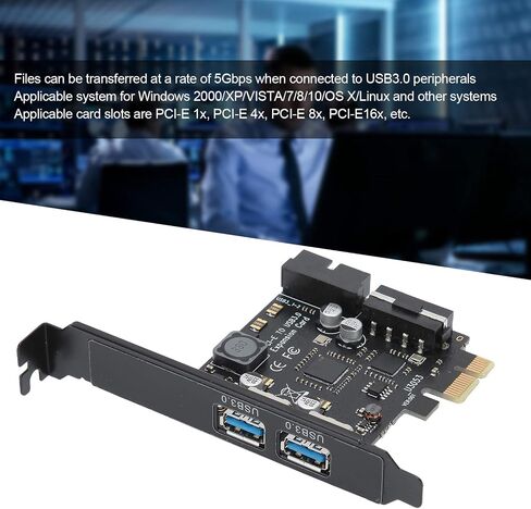 STW-3002 توافق واسع 5 جيجابت في الثانية PCI Express بطاقة توسيع اللوحة التوصيل السريع PCI-E إلى USB3.0 للكمبيوتر المكتبي in Saudi Arabia