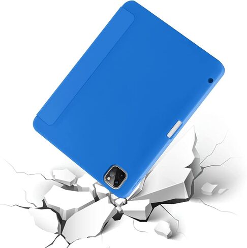 حافظة SIWENGDE لجهاز iPad Pro 11 بوصة الجيل الرابع/الثالث/الثاني 2022/2021/2020 مع حامل قلم رصاص [يدعم شحن قلم iPad الثاني] غطاء حماية ذكي رفيع ثلاثي الطي، استيقاظ/غفو تلقائي (أزرق فاتح) in Kuwait