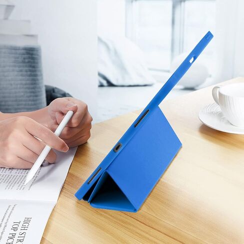 حافظة SIWENGDE لجهاز iPad Pro 11 بوصة الجيل الرابع/الثالث/الثاني 2022/2021/2020 مع حامل قلم رصاص [يدعم شحن قلم iPad الثاني] غطاء حماية ذكي رفيع ثلاثي الطي، استيقاظ/غفو تلقائي (أزرق فاتح) in Kuwait