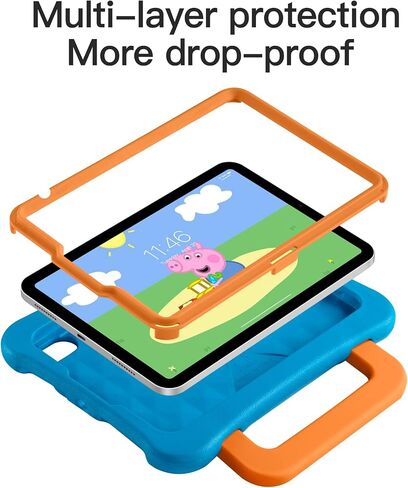 حافظة LeiJue للأطفال لجهاز iPad Mini 6 2021، خفيفة الوزن وشديدة التحمل/مضادة للصدمات/مضادة للسقوط مع مقبض/مسند، غطاء حماية صديق للأطفال لجهاز iPad Mini 6th Gen 8.3 بوصة (وردي) in Kuwait
