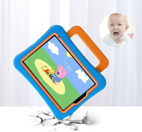 حافظة LeiJue للأطفال لجهاز iPad Mini 6 2021، خفيفة الوزن وشديدة التحمل/مضادة للصدمات/مضادة للسقوط مع مقبض/مسند، غطاء حماية صديق للأطفال لجهاز iPad Mini 6th Gen 8.3 بوصة (وردي) in Kuwait