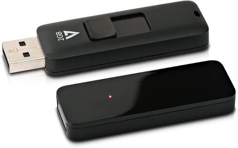 في سيفين ذاكرة فلاش USB 2.0 سلايدر سعة 2 جيجابايت من VF22GAR-3E - اسود in Kuwait