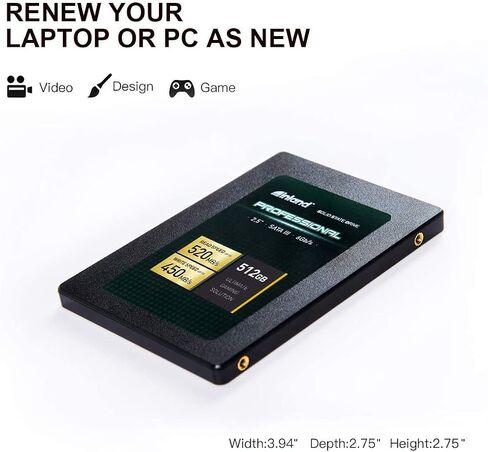 INLAND Professional 3 Pack 128GB SSD SATA III 6GB/s 2.5 "TLC 3D NAND محرك الحالة الصلبة الداخلي (3x128GB) in Saudi Arabia