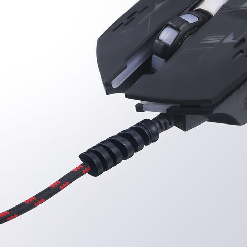 Jetec 24 Pieces Charger Cable Saver, Silicone Flexible Cable Wire Protector, Mouse Cable Protector, Suit for All Cellphone Data Lines (Black) in Saudi Arabia