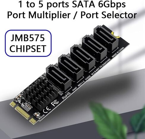 Mini PCI-E PCI Express to SATA 3.0 Four Ports Adapter Converter 6Gbps Hard Drive Extension Card for SSD in Kuwait