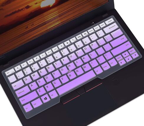 Keyboard Cover for Lenovo Thinkpad X1 Carbon 5th/6th/7th 2019 2018 2017 / ThinkPad X1 Yoga 14" 3 4 5th Gen/Thinkpad A475 L460 L470 T460 T460p T460s T470 T470p T470s T480 T480S Skin, Rainbow in Kuwait