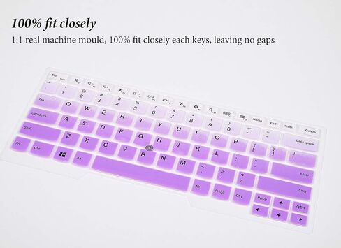 Keyboard Cover for Lenovo Thinkpad X1 Carbon 5th/6th/7th 2019 2018 2017 / ThinkPad X1 Yoga 14" 3 4 5th Gen/Thinkpad A475 L460 L470 T460 T460p T460s T470 T470p T470s T480 T480S Skin, Rainbow in Kuwait