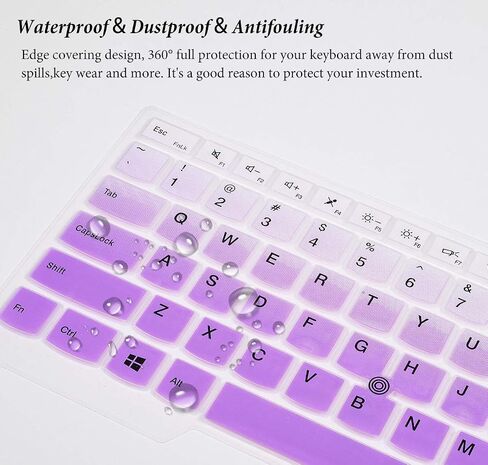 Keyboard Cover for Lenovo Thinkpad X1 Carbon 5th/6th/7th 2019 2018 2017 / ThinkPad X1 Yoga 14" 3 4 5th Gen/Thinkpad A475 L460 L470 T460 T460p T460s T470 T470p T470s T480 T480S Skin, Rainbow in Kuwait