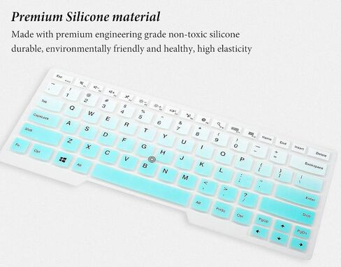 Keyboard Cover for Lenovo Thinkpad X1 Carbon 5th/6th/7th 2019 2018 2017 / ThinkPad X1 Yoga 14" 3 4 5th Gen/Thinkpad A475 L460 L470 T460 T460p T460s T470 T470p T470s T480 T480S Skin, Rainbow in Kuwait