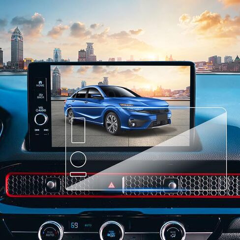 واقي شاشة السيارة 9 بوصات، 2023 2024 Honda CRV Pilot HRV Civic&Acura Integra Navigation ملحقات شاشة اللمس لشاشة GPS واقي الزجاج المقسى المتوافق مع 2023 2024 CR-V Pilot HR-V Integra 2022-2024 Civic - HD شفاف in Kuwait