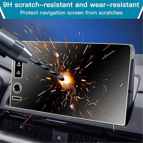 واقي شاشة السيارة 9 بوصات، 2023 2024 Honda CRV Pilot HRV Civic&Acura Integra Navigation ملحقات شاشة اللمس لشاشة GPS واقي الزجاج المقسى المتوافق مع 2023 2024 CR-V Pilot HR-V Integra 2022-2024 Civic - HD شفاف in Kuwait
