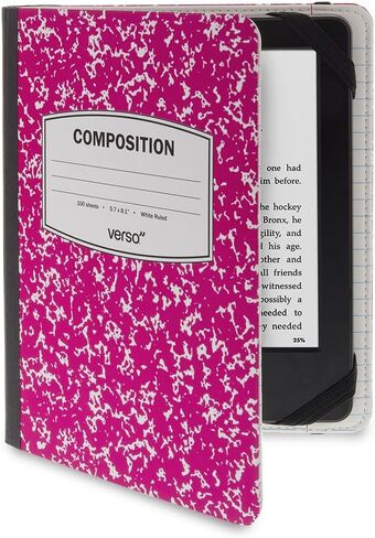 Verso Kindle Case - Scholar Classic Purple Composition Book Folio Style Protective Case for Amazon Kindle (fits Kindle Paperwhite, Kindle, and Kindle Touch), Purple in Kuwait