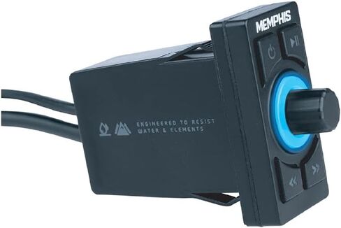 Memphis Audio SMC2A جهاز استقبال مركز الوسائط بدون رأس للتحكم في الهاتف الذكي مع Am/FM Bluetooth AUX وشريط الطقس in Saudi Arabia