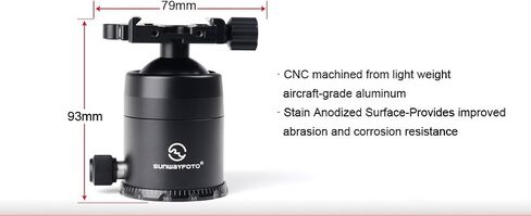 SUNWAYFOTO 44mm Tripod Ball Head Arca Compatible FB-44iii FB44iii Sunway in Saudi Arabia