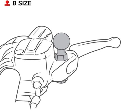 RAM Ball Adapter with M10 X 1.25" Threaded Post in Saudi Arabia