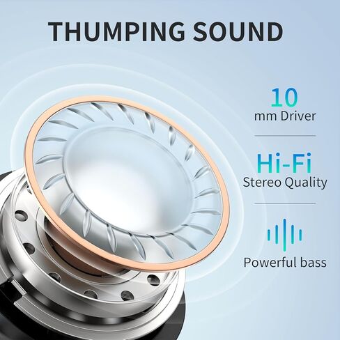 PSIER Wireless Earbuds Hybrid Active Noise Cancelling Bluetooth 5.3 Earbuds,35H Playtime Wireless Earbuds with Transparency Mode IPX6 Bluetooth Headphones Immersive Stereo Sound Earphones in Kuwait