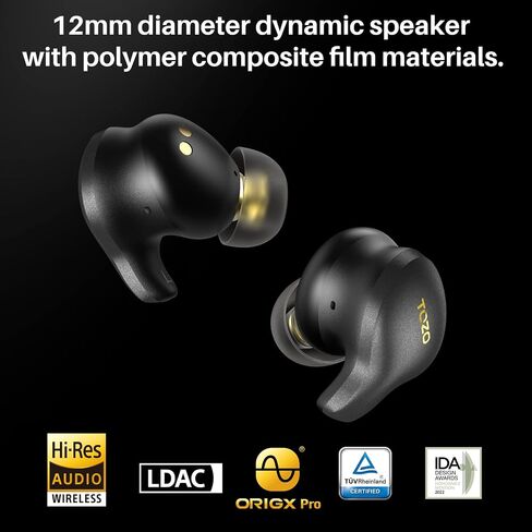 TOZO Golden X1 Wireless Earbuds Balanced Armature and Hybrid Dynamic Driver in Saudi Arabia