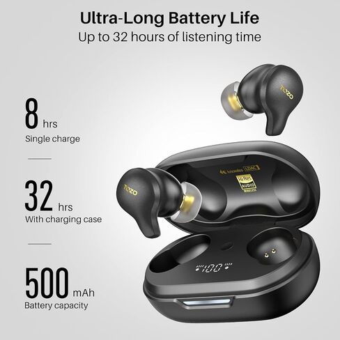 TOZO Golden X1 Wireless Earbuds Balanced Armature and Hybrid Dynamic Driver in Saudi Arabia