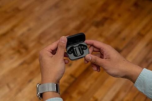 Raycon Work Earbuds Classic Bluetooth 5.2 Wireless with Noise Cancellation, Awareness Mode, 33 Hours of Battery, IPX5 Waterproof (Jet Silver) in Kuwait