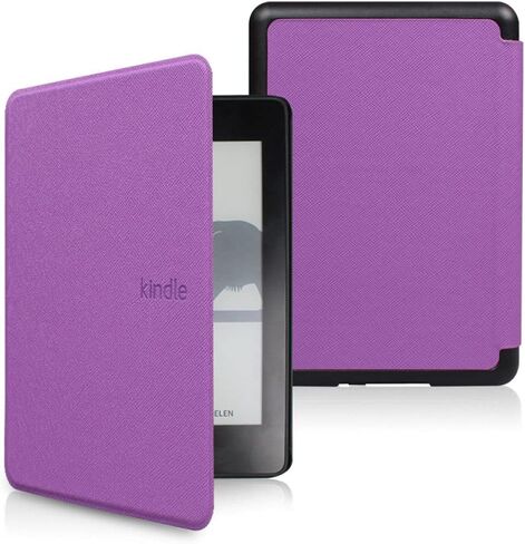 Generic حافظة لجهاز Kindle 8th Gen 2016 (نموذج رقم SY69JL)، غطاء جلدي ذكي واقٍ نحيف مع خاصية التنبيه/النوم التلقائي باللون الأخضر النعناعي in Kuwait