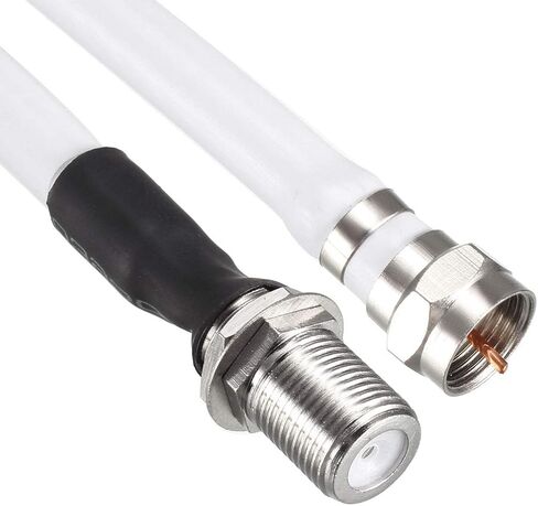 Uxcell F نوع ذكر إلى F نوع أنثى RG6 كابل محوري 0.9M/3Ft 2 قطعة in Kuwait