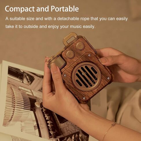 Baolira Retro Bluetooth Speaker, Vintage Wireless Speaker with Old Fashioned Classic Style, Mini Speaker with Wireless & AUX and TF Card,Portable Bluetooth Speaker Ideas Gifts for Men in Kuwait