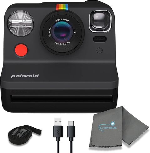 Polaroid Cameras Gen 2 Now I-Type Instant Film Camera, Film Photography, Print Instant Photo, Great As A Gift, Bundle with a Lens Cleaning Cloth in Kuwait