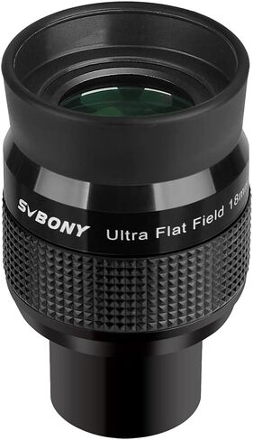 SVBONY SV190 Ultra Flat Field Eyepiece, 1.25 Inch UF 18mm Telescope Eyepiece, Fully Multi-Coated Feature Blackened Lens Edges in Saudi Arabia