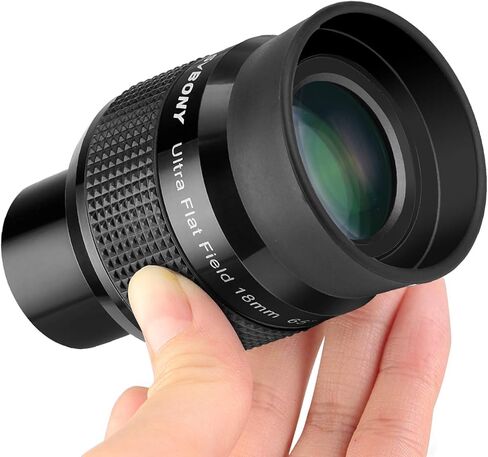 SVBONY SV190 Ultra Flat Field Eyepiece, 1.25 Inch UF 18mm Telescope Eyepiece, Fully Multi-Coated Feature Blackened Lens Edges in Saudi Arabia