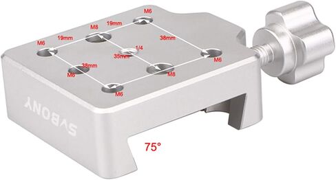 SVBONY Medium Dovetail Clamp with a Brass Screws for Telescopes and Cameras (Silver) in Saudi Arabia