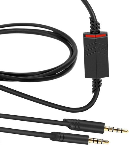 كابل صوت بديل MQDITH 2.0M متوافق مع سماعة الألعاب Astro A40 A40TR، وسلك كتم الصوت المضمن ولا يوجد سلك تحكم في مستوى الصوت (سلك النايلون) in Kuwait
