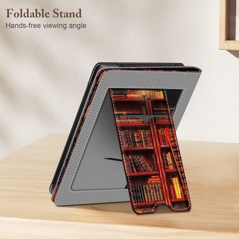 حافظة Fintie Stand لـ 6 بوصات Kobo Clara Colour/Kobo Clara BW/2E، بني | غطاء قارئ إلكتروني بمسند قابل للطي من جلد البولي يوريثان الفاخر، مع فتحة للبطاقة وحزام لليد، نوم/استيقاظ تلقائي in Kuwait