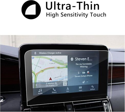 شاشة لمس مقاس 10 انش لسيارة لينكولن نافيجيتور سينك 3 2018، شاشة حماية عالية الدقة من الزجاج المقسى في لوحة العدادات in Kuwait