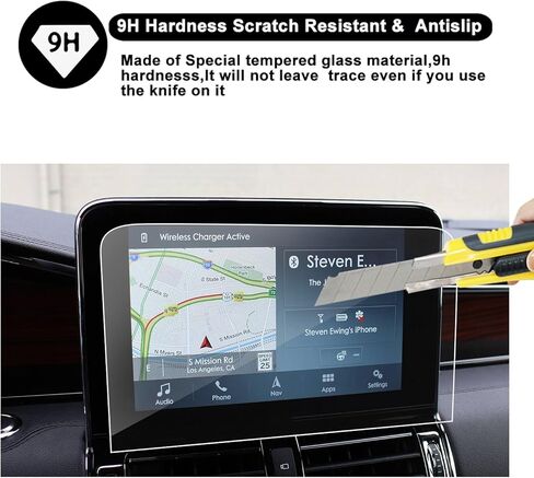 شاشة لمس مقاس 10 انش لسيارة لينكولن نافيجيتور سينك 3 2018، شاشة حماية عالية الدقة من الزجاج المقسى في لوحة العدادات in Kuwait