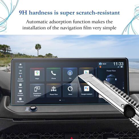 SKTU for 2025 2026 2027 Honda Odyssey Screen Protector Tempered Glass 9H | 2025+ Odyssey EX-L/Sport-L/Touring/Elite 9 Inch Navi Honda Odyssey 2025 2026 2027 Accessories [Anti-Glare&Scratch, Ultra HD] in Kuwait