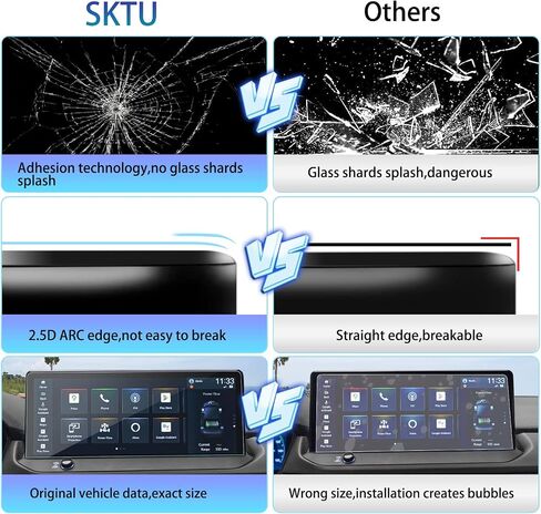 SKTU for 2025 2026 2027 Honda Odyssey Screen Protector Tempered Glass 9H | 2025+ Odyssey EX-L/Sport-L/Touring/Elite 9 Inch Navi Honda Odyssey 2025 2026 2027 Accessories [Anti-Glare&Scratch, Ultra HD] in Kuwait