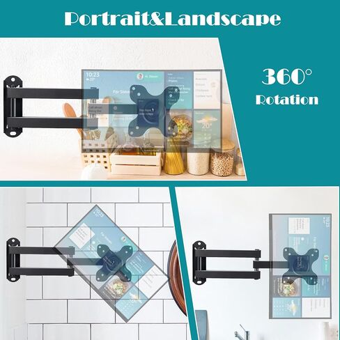 حامل يثبت على الحائط من شو 15، حامل يثبت على الحائط بحركة كاملة يدعم حتى 32 انش، يتحمل حتى 33 باوند in Kuwait