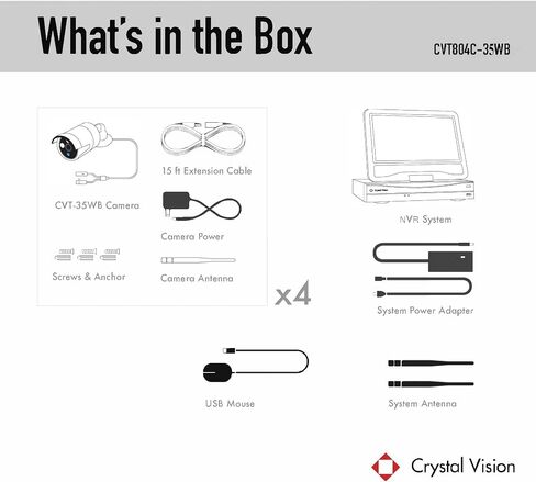 Crystal Vision 3MP Pan and Tilt Floodlight & Two Way Audio Outdoor Camera (Pan-Tilt Indoor & Outdoor Camera) - Compatible with NEW UI NVR Only in Saudi Arabia