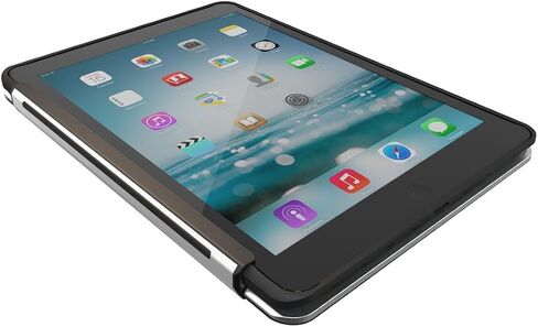 زاج حافظة زاج Slim Book رفيعة للغاية ، مفصلية مع لوحة مفاتيح بلوتوث قابلة للفصل لجهاز iPad mini 4 - أسود in Kuwait