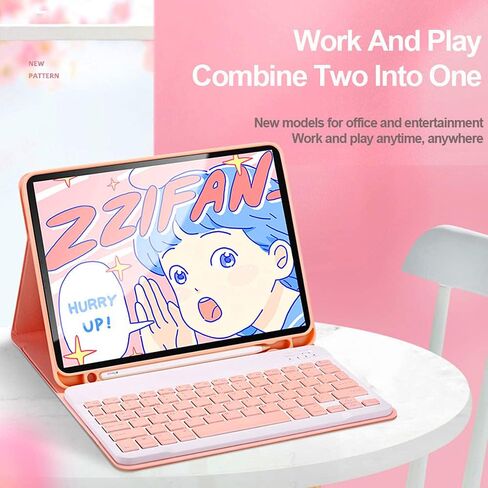 حافظة لوحة المفاتيح Lrufodya لجهاز iPad Mini 1 2 3 4 /Mini 5 مع لوحة مفاتيح لاسلكية قابلة للفصل وحامل قلم، حافظة غطاء ذكي نحيف للنوم/الاستيقاظ التلقائي (أزرق) in Kuwait