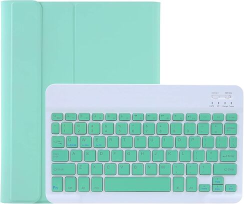 حافظة لوحة المفاتيح Lrufodya لجهاز iPad Mini 1 2 3 4 /Mini 5 مع لوحة مفاتيح لاسلكية قابلة للفصل وحامل قلم، حافظة غطاء ذكي نحيف للنوم/الاستيقاظ التلقائي (أزرق) in Kuwait