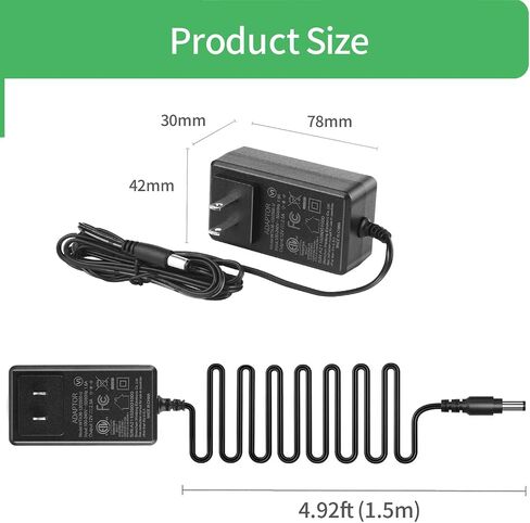 2-Pack AC to DC 12V 2.5A Power Supply Adapter, Plug 5.5mm x 2.1mm for CCTV Camera DVR NVR in Kuwait