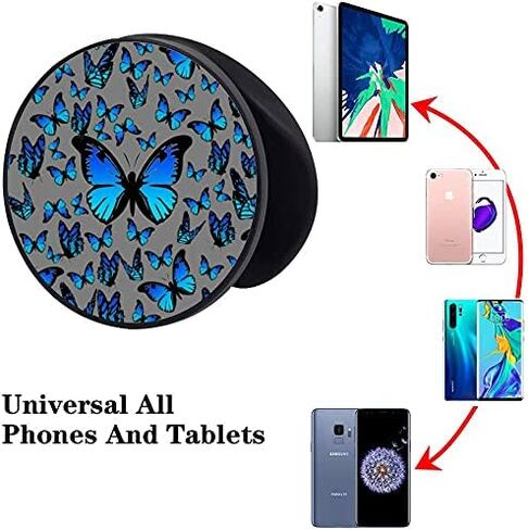 (3 عبوات) حامل الهاتف الخلوي الحيوانات أبيض أزرق فراشة موسع قبضة حامل إصبع حامل للهواتف الذكية والأجهزة اللوحية in Kuwait