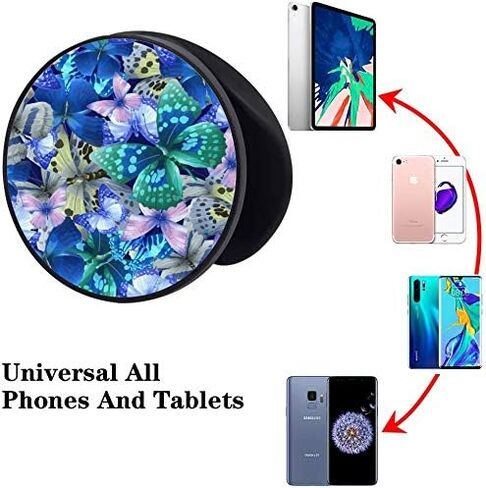 (3 عبوات) حامل الهاتف الخلوي الحيوانات أبيض أزرق فراشة موسع قبضة حامل إصبع حامل للهواتف الذكية والأجهزة اللوحية in Kuwait