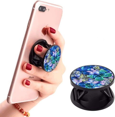 (3 عبوات) حامل الهاتف الخلوي الحيوانات أبيض أزرق فراشة موسع قبضة حامل إصبع حامل للهواتف الذكية والأجهزة اللوحية in Kuwait