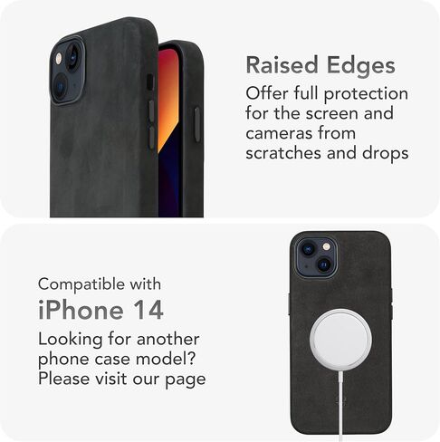 حافظة محفظة iPhone 13 Pro - حافظة جلدية واقية لهاتف iPhone 13 Pro - حافظة محفظة MagSafe لأجهزة Apple - جلد كلاسيكي مع بطانة من الألياف الدقيقة المضادة للخدش متوافقة مع MagSafe - بني عتيق in Kuwait