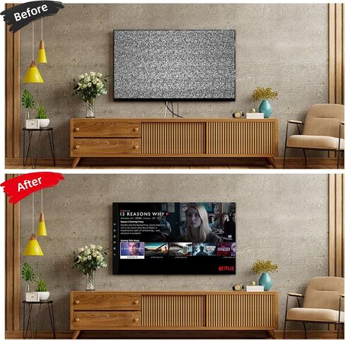 TV Wire Hider Kit for Wall Mount TV, White in Wall Cable Management Kit, Includes 2 Pass Throughs and Hole Saw Drill Attachment for Easy Install | Conceals Wires Flush & Includes Hole Saw Drill Bit for Easy 20-Min DIY in Kuwait