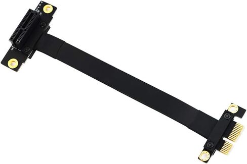 كابل محول SUPERPLUS PCI Express x1 كابل محول PCIe PCI-e PCI Express 36PIN 1X كابل تمديد كابل PCIe Riser (سلك تمديد 90 درجة 20 سم) in Kuwait